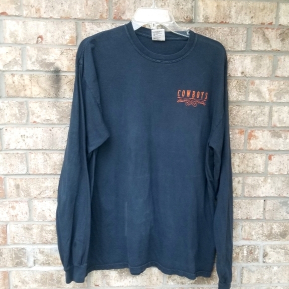 Oklahoma State University Cowboys BLACK ORANGE Long Sleeve TShirt (Size L) - Picture 5 of 6